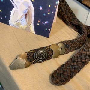 Vintage Abstract Metalwork Looking Belt